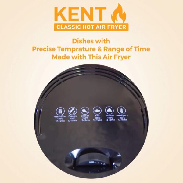 KENT Classic Hot Air Fryer (Black) - Image 5