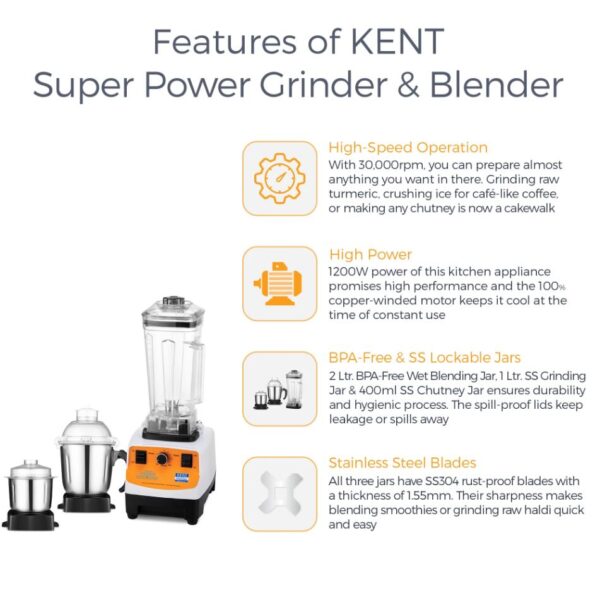 KENT Super Power Grinder And Blender - Image 6